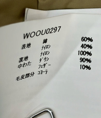 WOOLRICH ダウンジャケット カーキ ナイロン インポート WOOU0297 レディース SIZE XXS (S) ウールリッチ