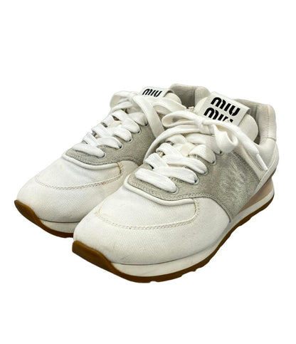 Miu Miu ローカットスニーカー 5E042E レディース SIZE 38.5 ミュウ ミュウ