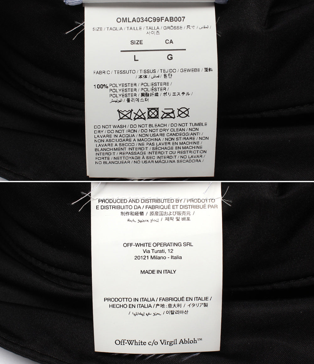 美品 OFF-WHITE バケットハット メンズ SIZE L オフホワイト