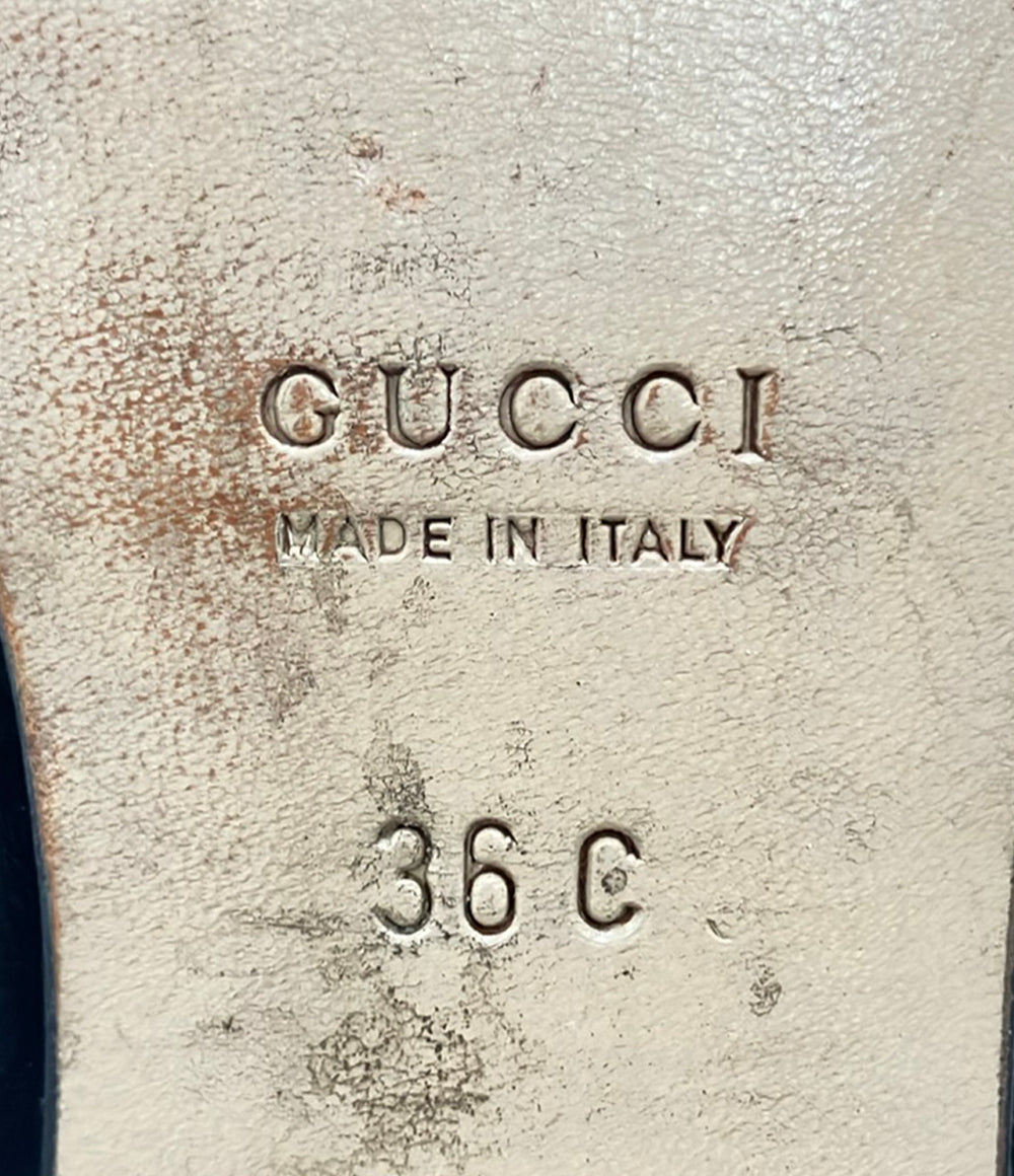 GUCCI ホースビット スクエアトゥ パンプス 101-2293 レディース SIZE 36 (23cm) グッチ