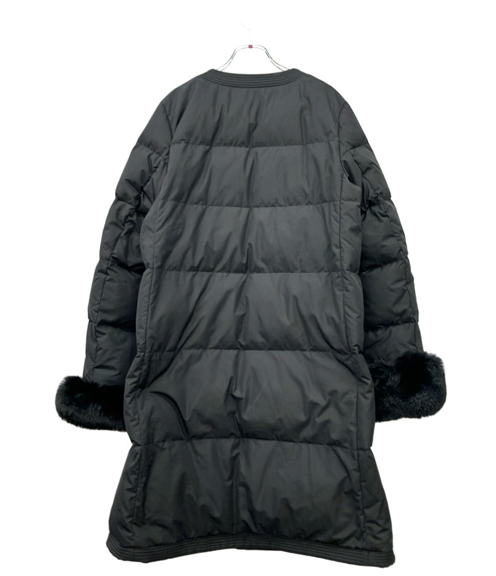 GRACE CONTINENTAL ダウンコート ノーカラートリミンクダウンCT 0220463091-00 レディース SIZE 38 (M) グレースコンチネンタル
