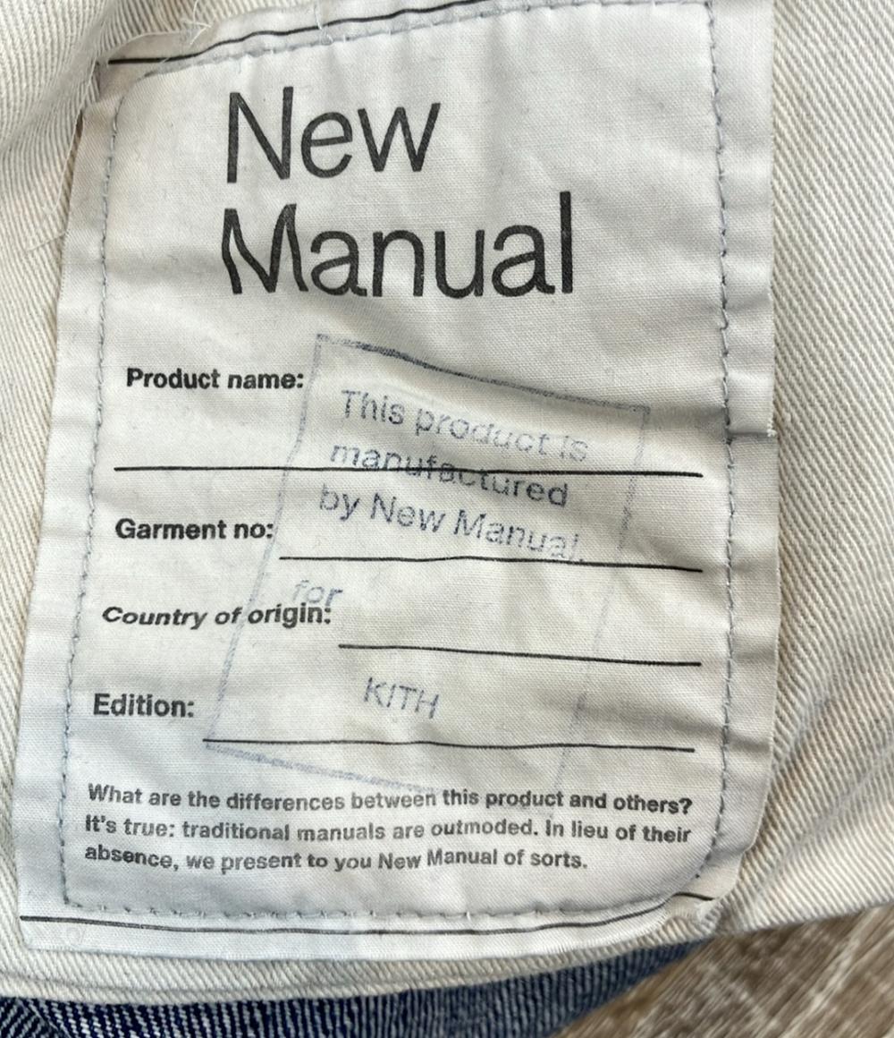 KITH New Manual デニムパンツ x New Manual Denim  ペインター ダメージ加工 25SS Kith x New Manual Denim Jeans "Indigo" 3025G160063 メンズ