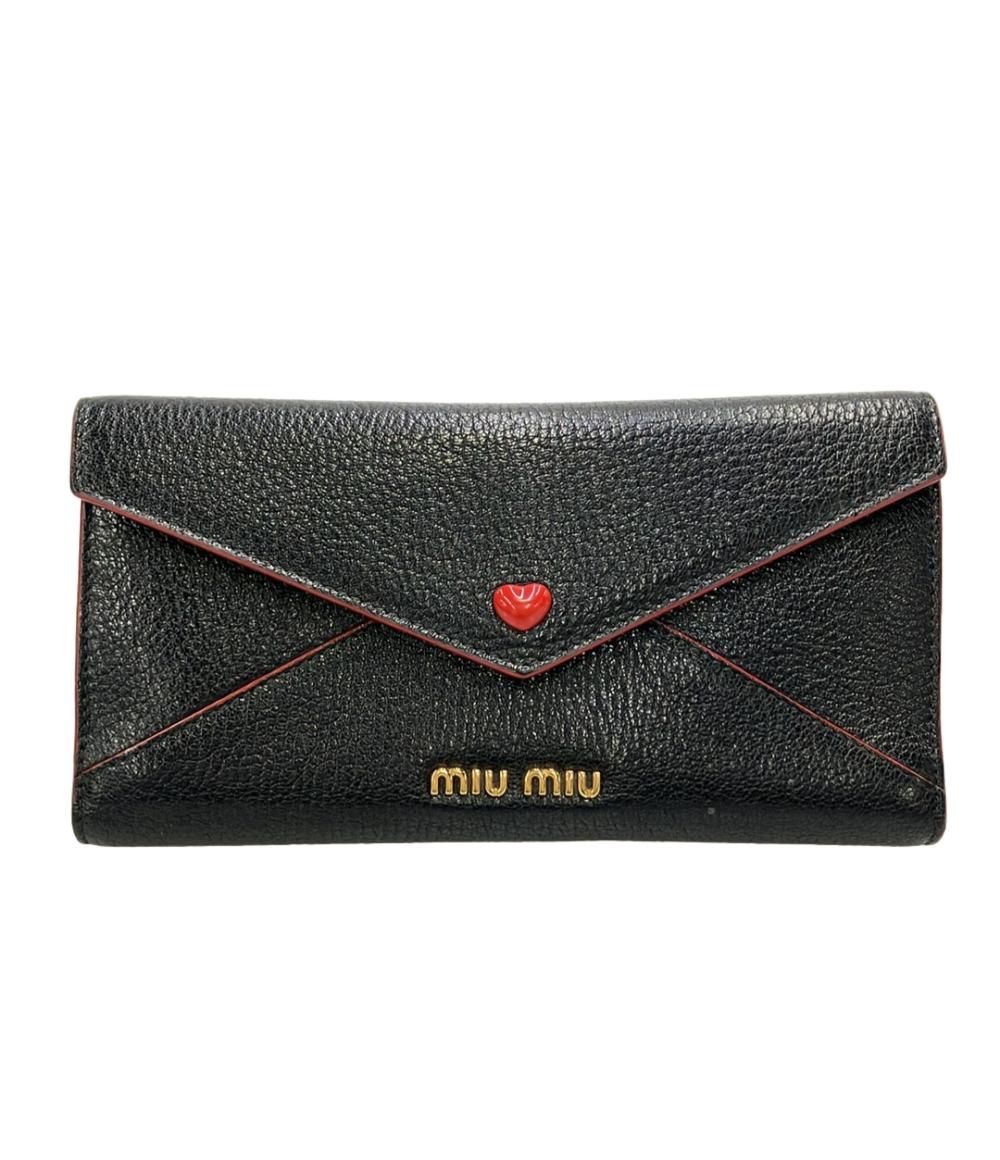 MIUMIU 三つ折り長財布 ラブレター レディース ミュウミュウ