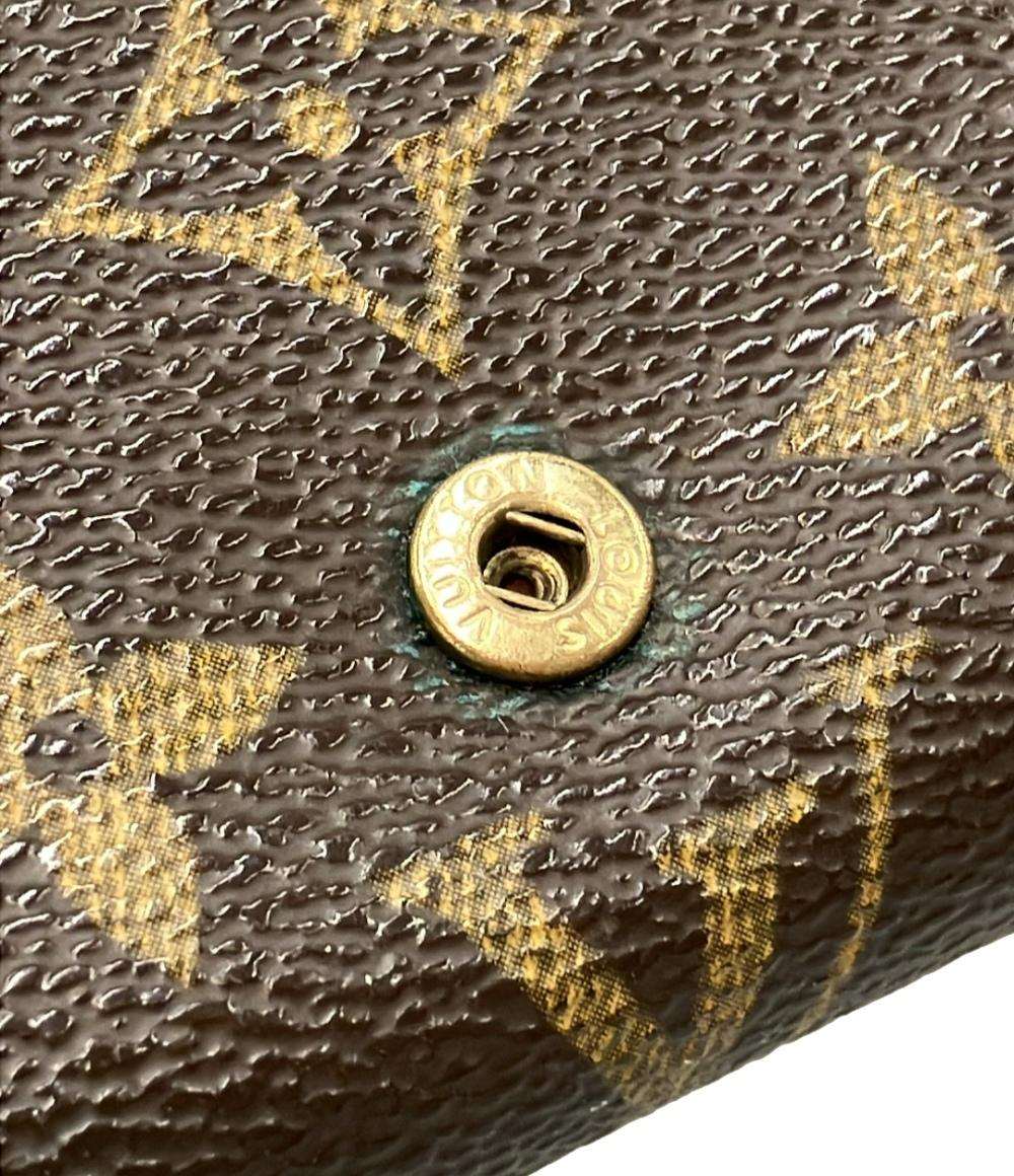 訳あり LOUIS VUITTON 二つ折り財布 ポルトモネ ビエ トレゾール モノグラム M61730 レディース メンズ ルイ・ヴィトン