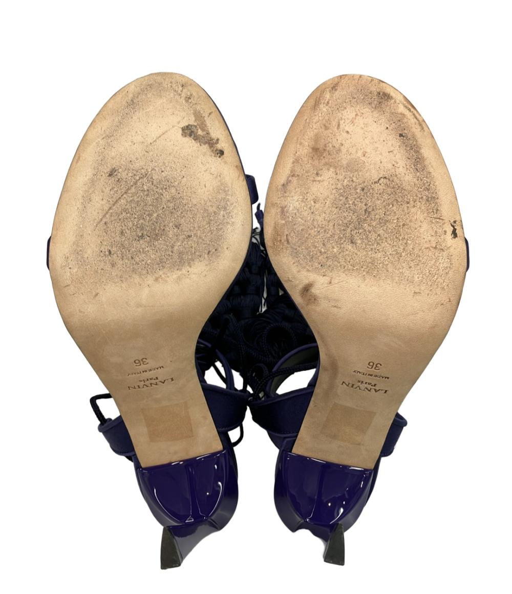 LANVIN アンクルレースアップサンダル ミュール タッセル レディース SIZE 36 (23.5cm) ランバン