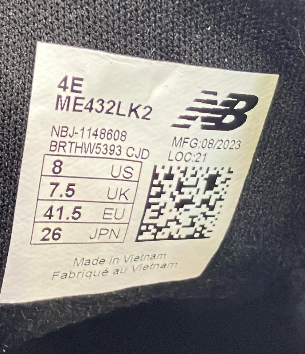 美品 NEW BALANCE ローカットスニーカー ME432LK2 メンズ SIZE 26.0 (M) ニューバランス
