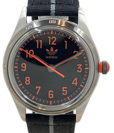 美品 adidas 腕時計 コードフォー クオーツ ブラック AOSY22522 レディース メンズ アディダス