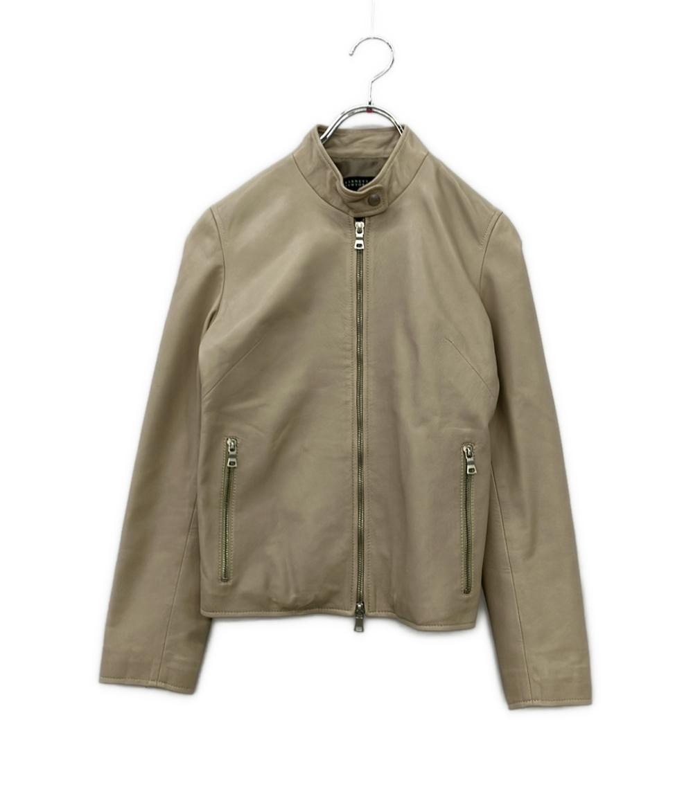 BARNEYS NEW YORK シングルライダースジャケット 羊革 レディース SIZE 38 (S) バーニーズ ニューヨーク —