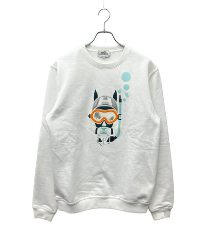 HERMES スウェットシャツ 23SS  クルーネック プルオーバー トレーナー Scub'H スウェット メンズ SIZE M エルメス