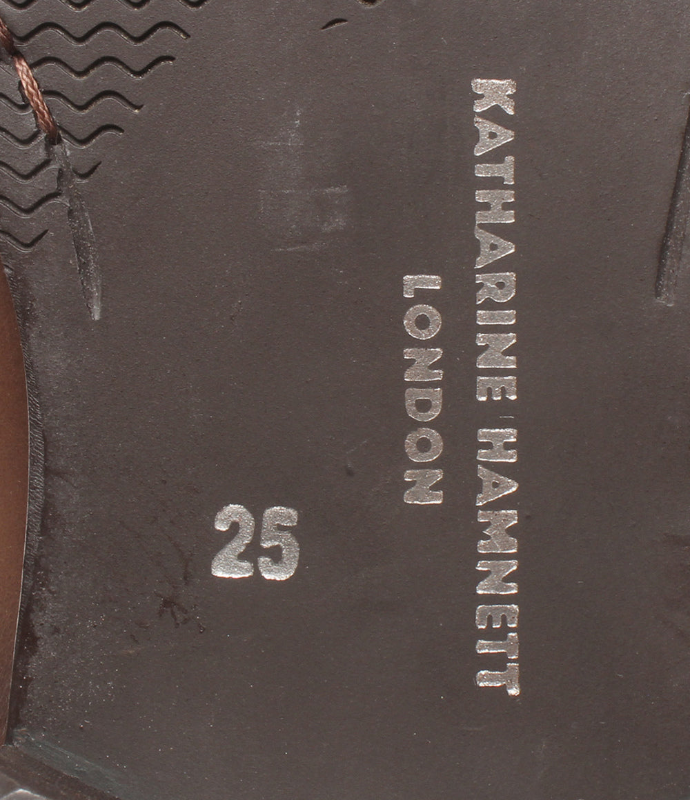 KATHARINE HAMNETT LONDON ビジネスシューズ スクエアトゥ ロングノーズ メンズ SIZE 25.0 キャサリンハムネットロンドン