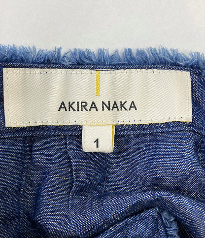 AKIRANAKA アキラナカ 長袖シャツ ペプラムスリーブ シャンブレー レディース SIZE 1