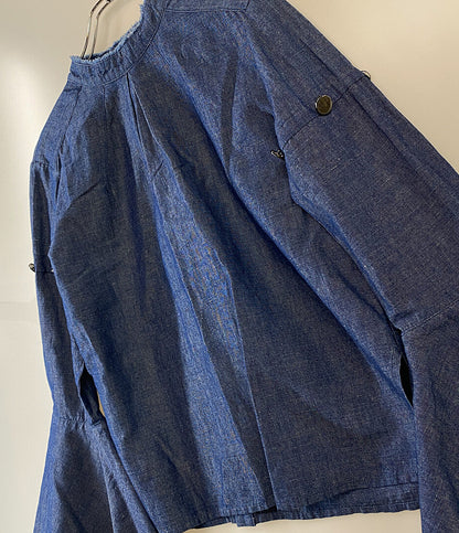 AKIRANAKA アキラナカ 長袖シャツ ペプラムスリーブ シャンブレー レディース SIZE 1