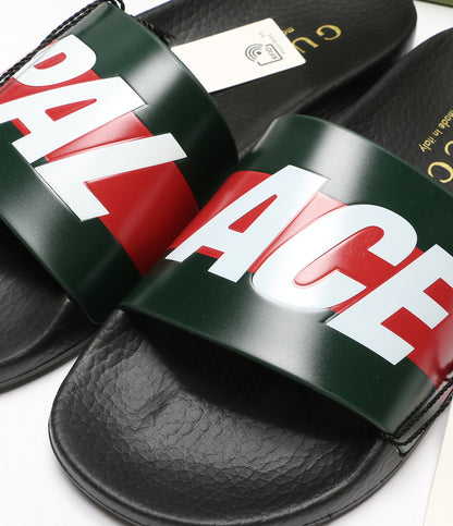グッチ 美品 サンダル PALACE Logo Web Sandal     723352 メンズ SIZE 38  GUCCI
