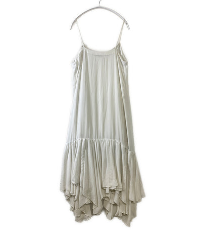 クラネ キャミワンピース ホワイト アシンメトリー レディース SIZE 2 CLANE