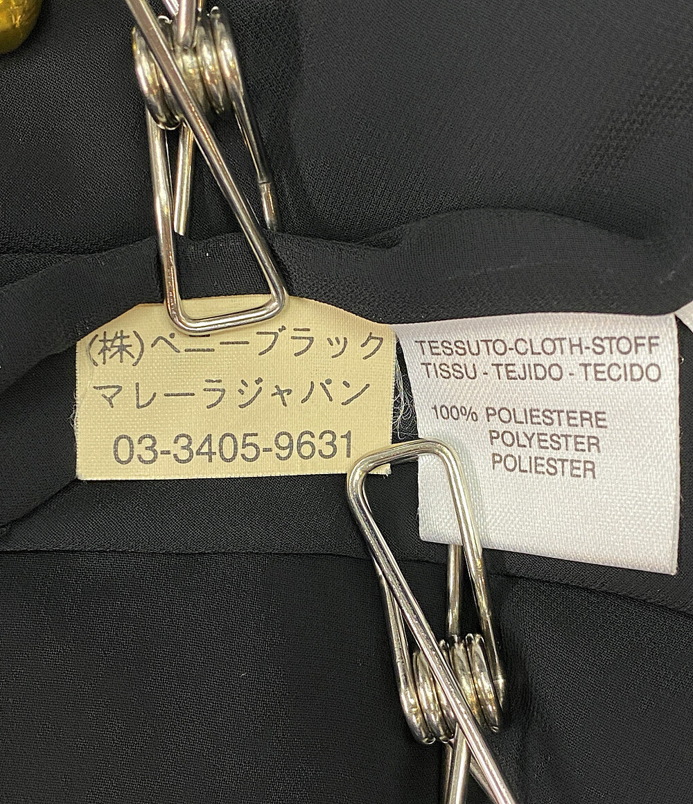 MARELLA シフォンワンピース ブラック レディース SIZE 40 マレーラ