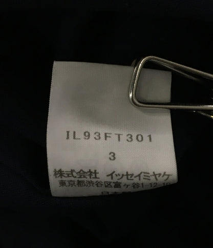 ISSEY MIYAKE 半袖シャツ ネイビー ドルマン 2019SS IL93FT301 レディース SIZE 3 イッセイミヤケ