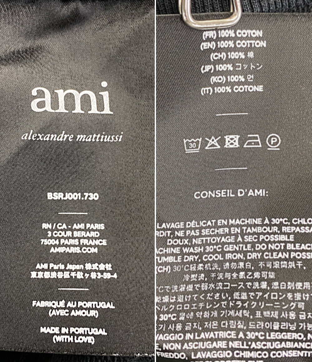 AMI Alexandre Mattiussi アミ アレクサンドル マテュッシ スウェットシャツ ブラック レディース SIZE S
