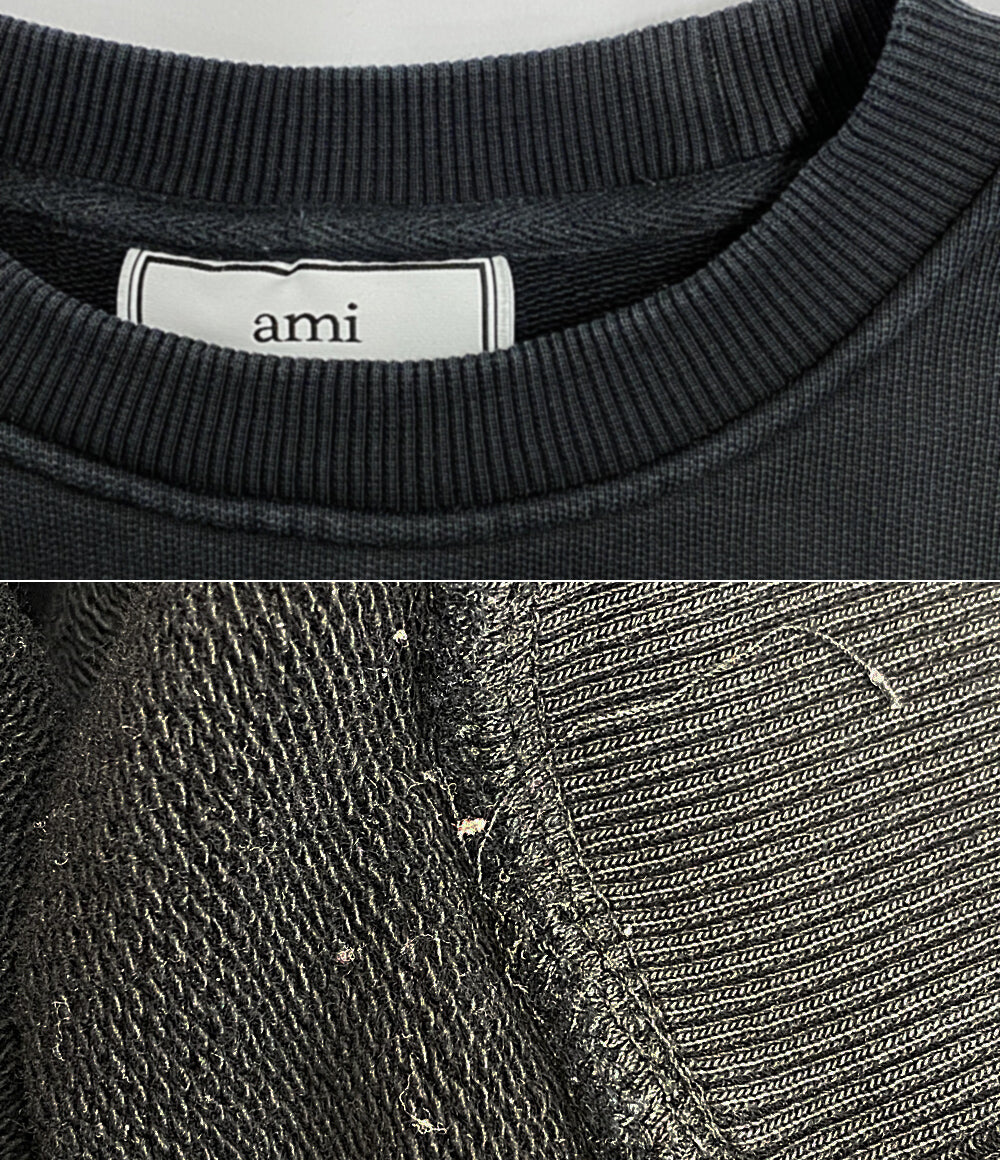 AMI Alexandre Mattiussi アミ アレクサンドル マテュッシ スウェットシャツ ブラック レディース SIZE S