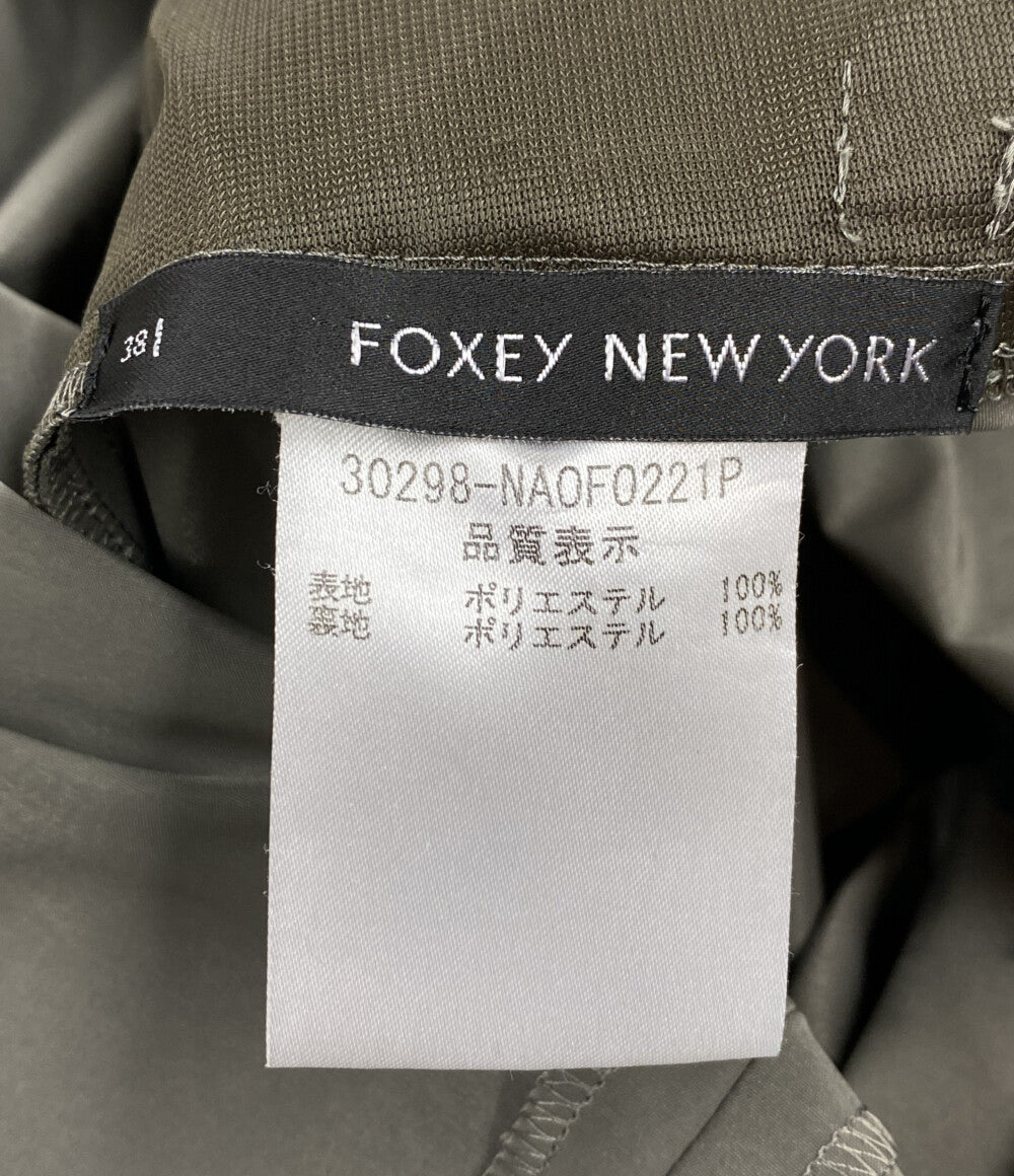 フォクシー ニューヨーク ノースリーブワンピース カーキ レディース SIZE 38 FOXEY NEW YORK
