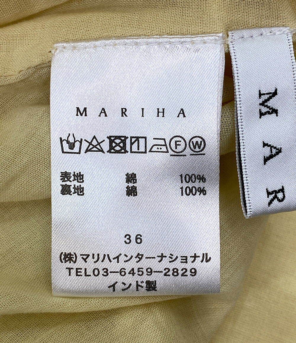 MARIHA ノースリーブワンピース イエロー レディース SIZE 36 マリハ