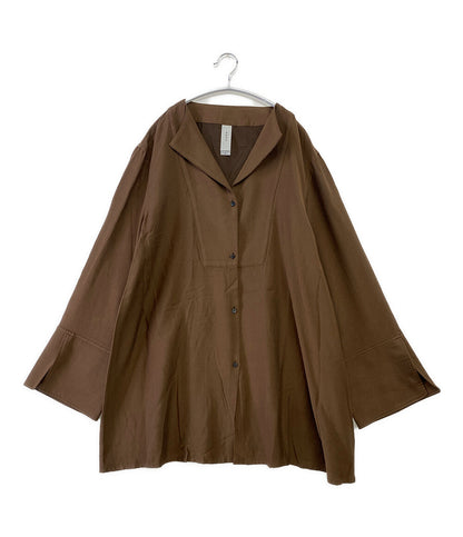 EAUK オーク 長袖シャツ オープンカラー open shirt レディース SIZE 2
