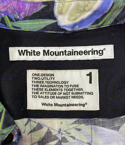 ホワイトマウンテニアリング 半袖シャツ アロハシャツ メンズ SIZE 1 WHITE MOUNTAINEERING