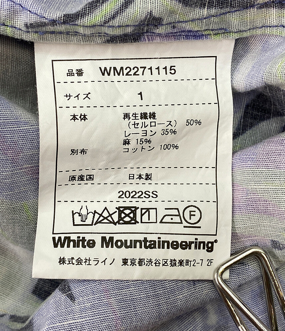 ホワイトマウンテニアリング 半袖シャツ アロハシャツ メンズ SIZE 1 WHITE MOUNTAINEERING