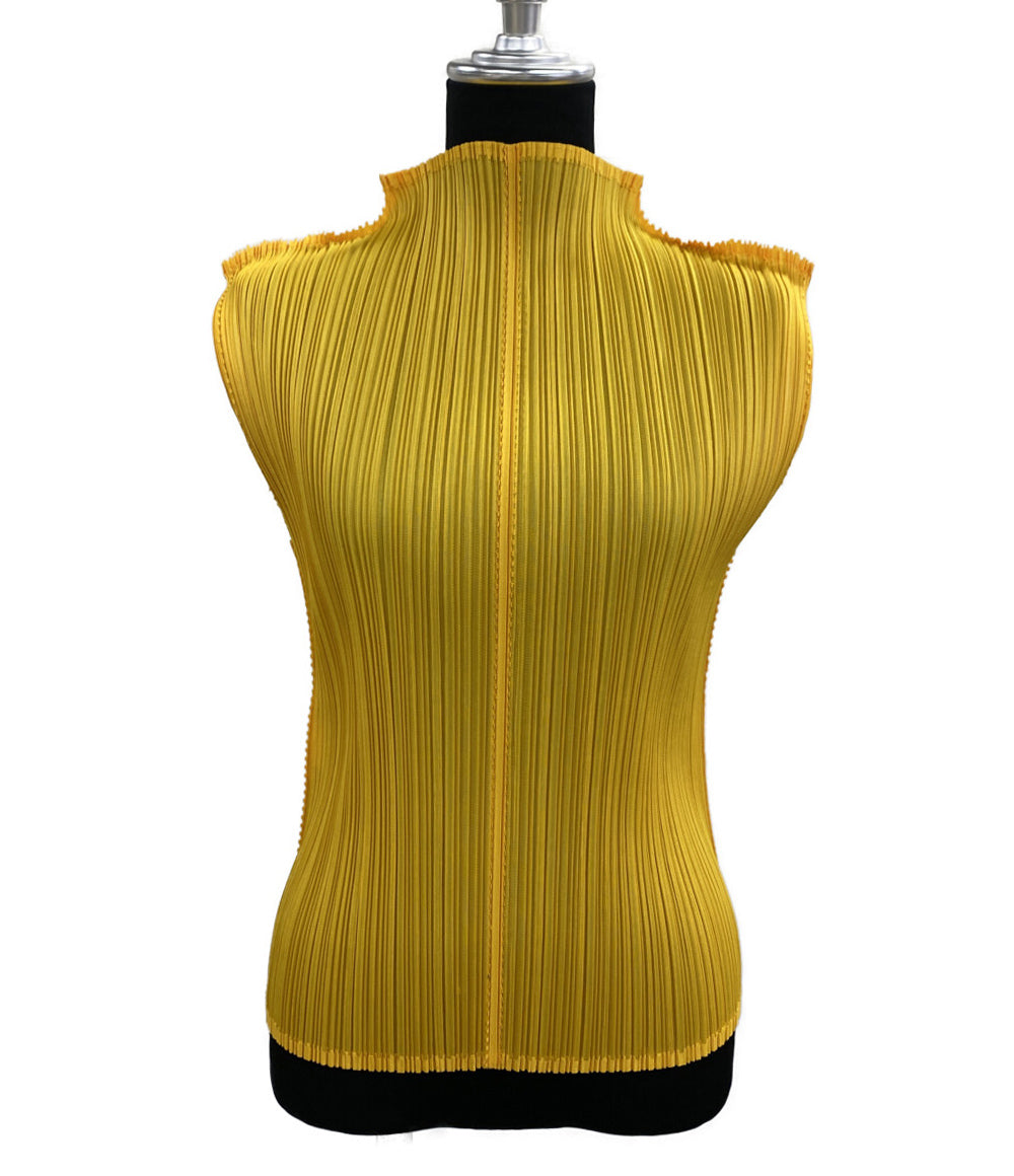 PLEATS PLEASE ノースリーブカットソー PP41-JK121 レディース SIZE 3 プリーツプリーズ
