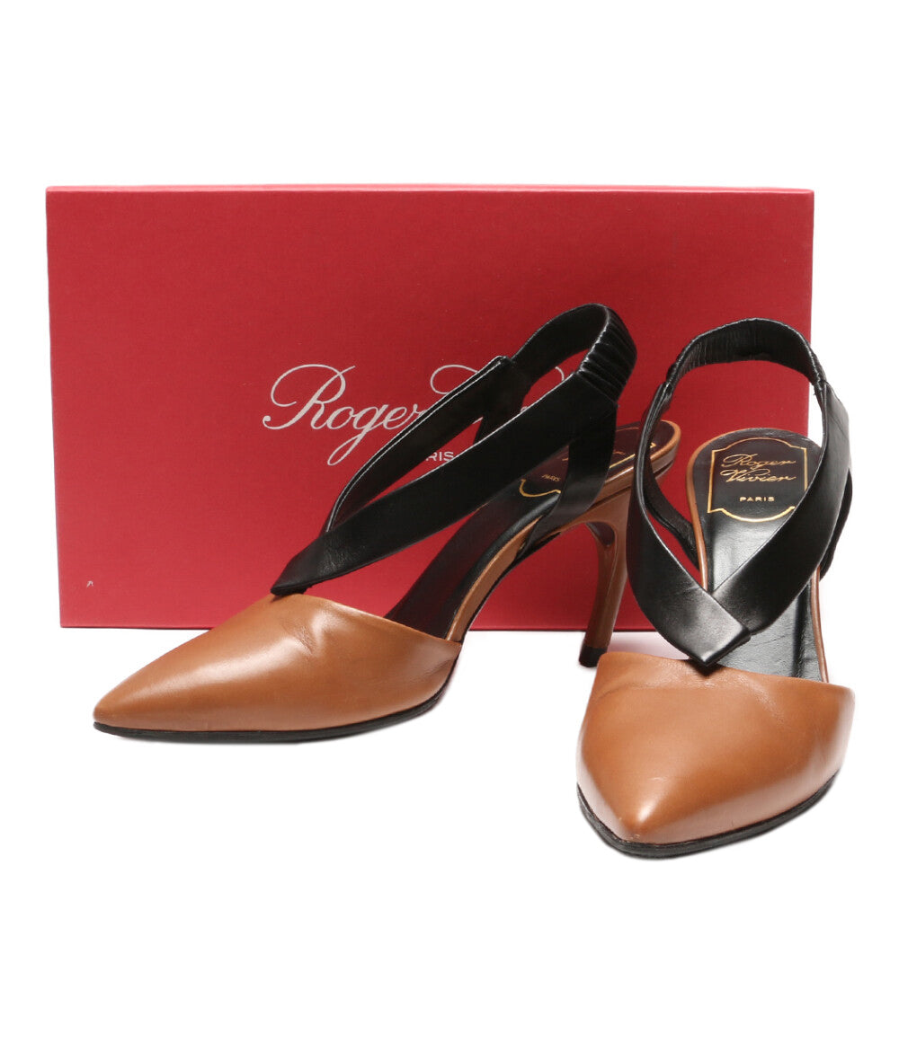 ROGER VIVIER パンプス ブラウン ブラック レディース SIZE 36.5 ロジェヴィヴィエ