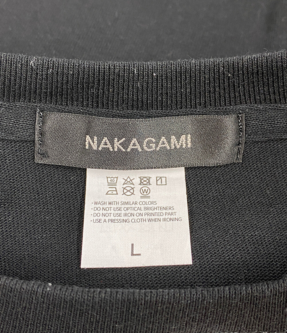 NAKAGAMI ナカガミ 半袖Ｔシャツ ブラック レディース SIZE L
