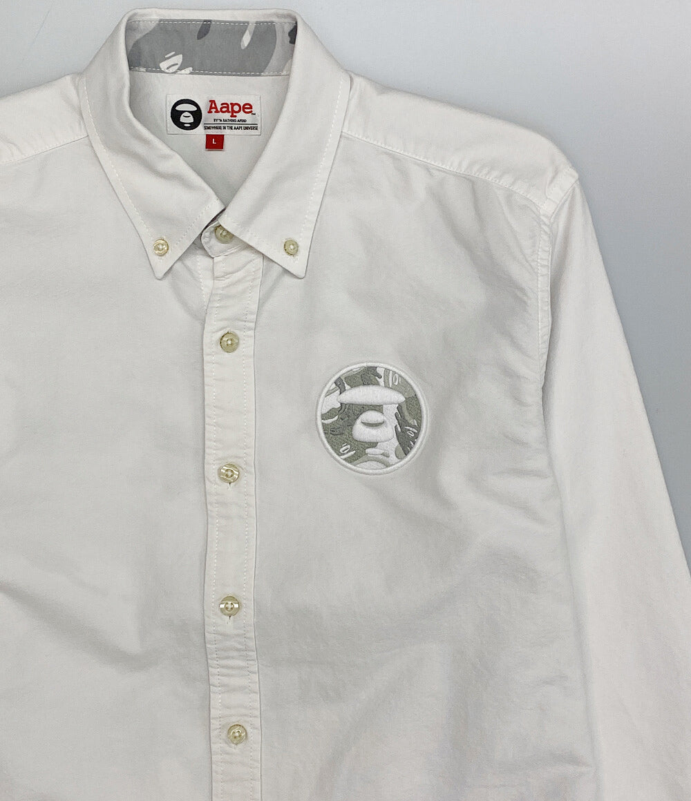 AAPE BY A BATHING APE エーエイプバイアベイシングエイプ 長袖シャツ メンズ SIZE L