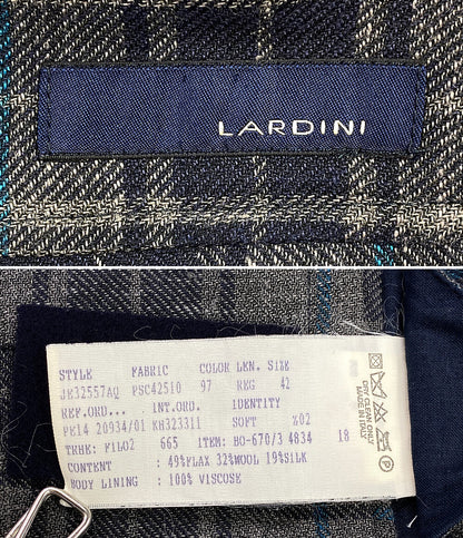 LARDINI シングルジャケット チェック メンズ SIZE 42 ラルディーニ