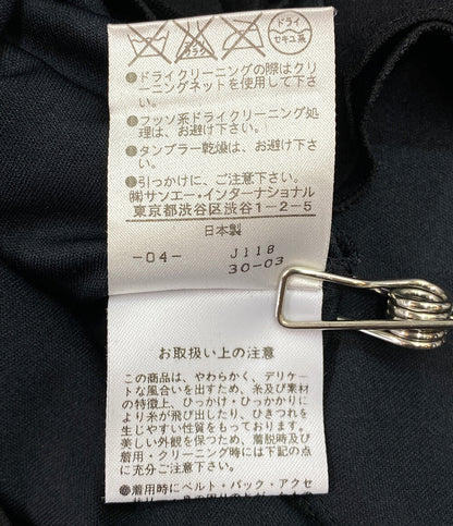 VIVIENNE TAM 長袖ブラウス ベロア 切替 Vネック 刺繍 レディース SIZE - ヴィヴィアンタム