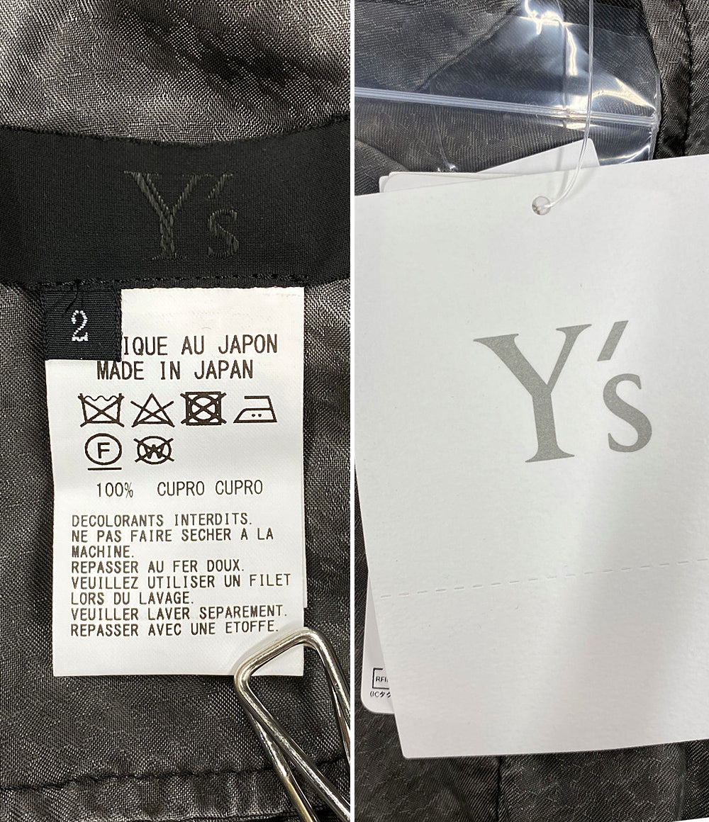 Y’s 半袖シャツドレス HOUNDSTOOTH SHIRT DRESS 2024ss YN-D22-225 レディース SIZE 2 ワイズ