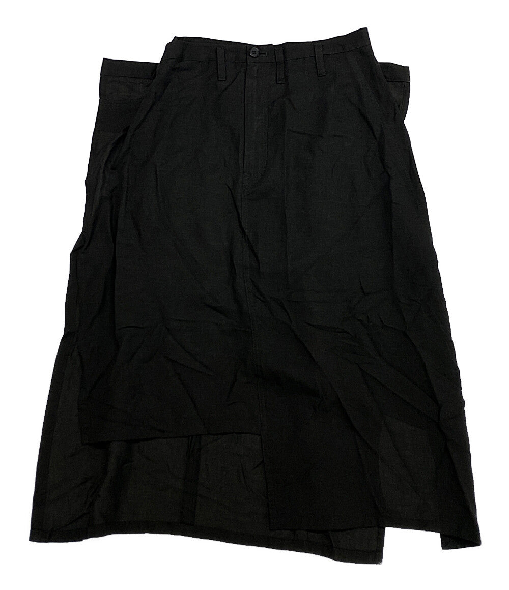 YOHJI YAMAMOTO リネン混 スカート FQ-S10-201 レディース SIZE 2 ヨウジヤマモト