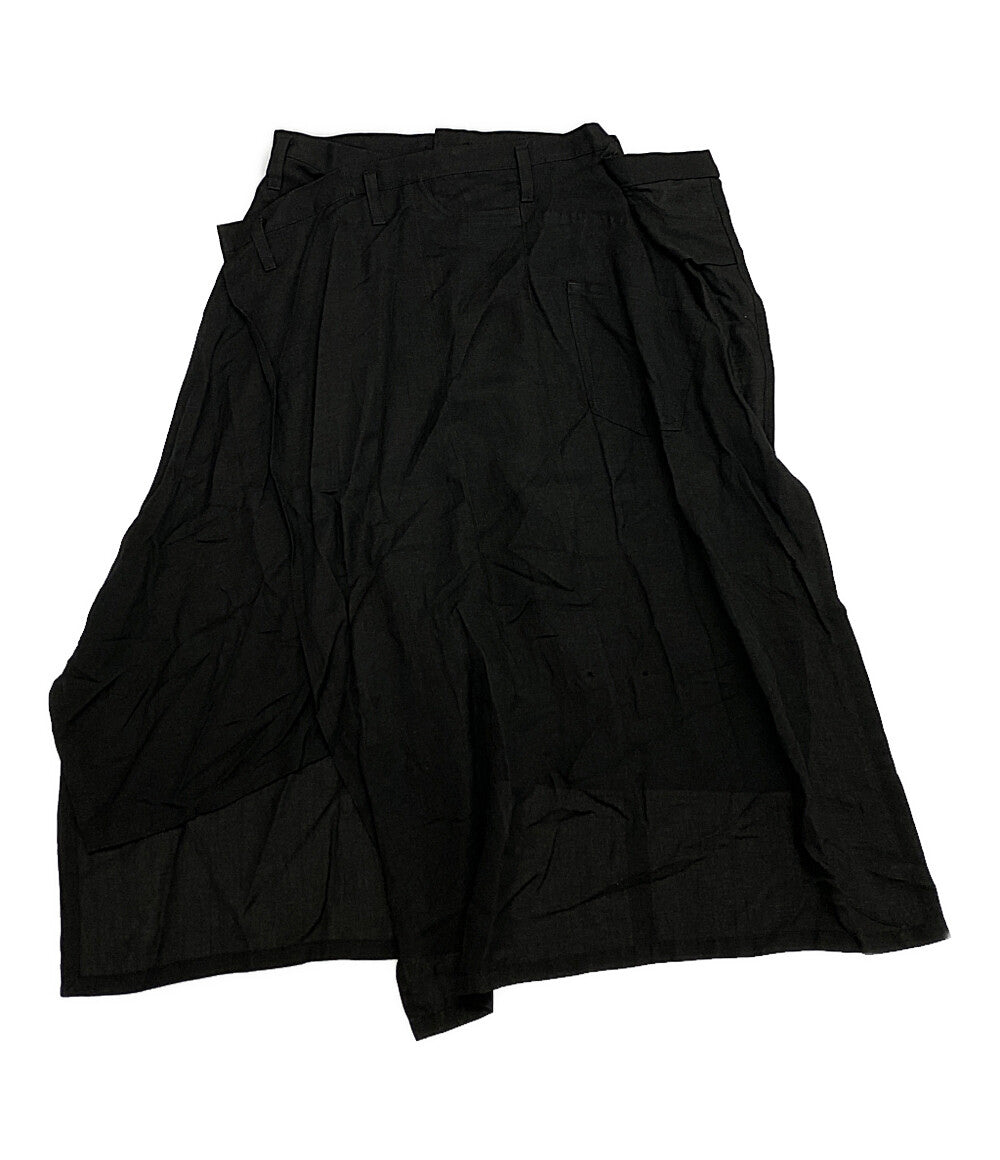 YOHJI YAMAMOTO リネン混 スカート FQ-S10-201 レディース SIZE 2 ヨウジヤマモト