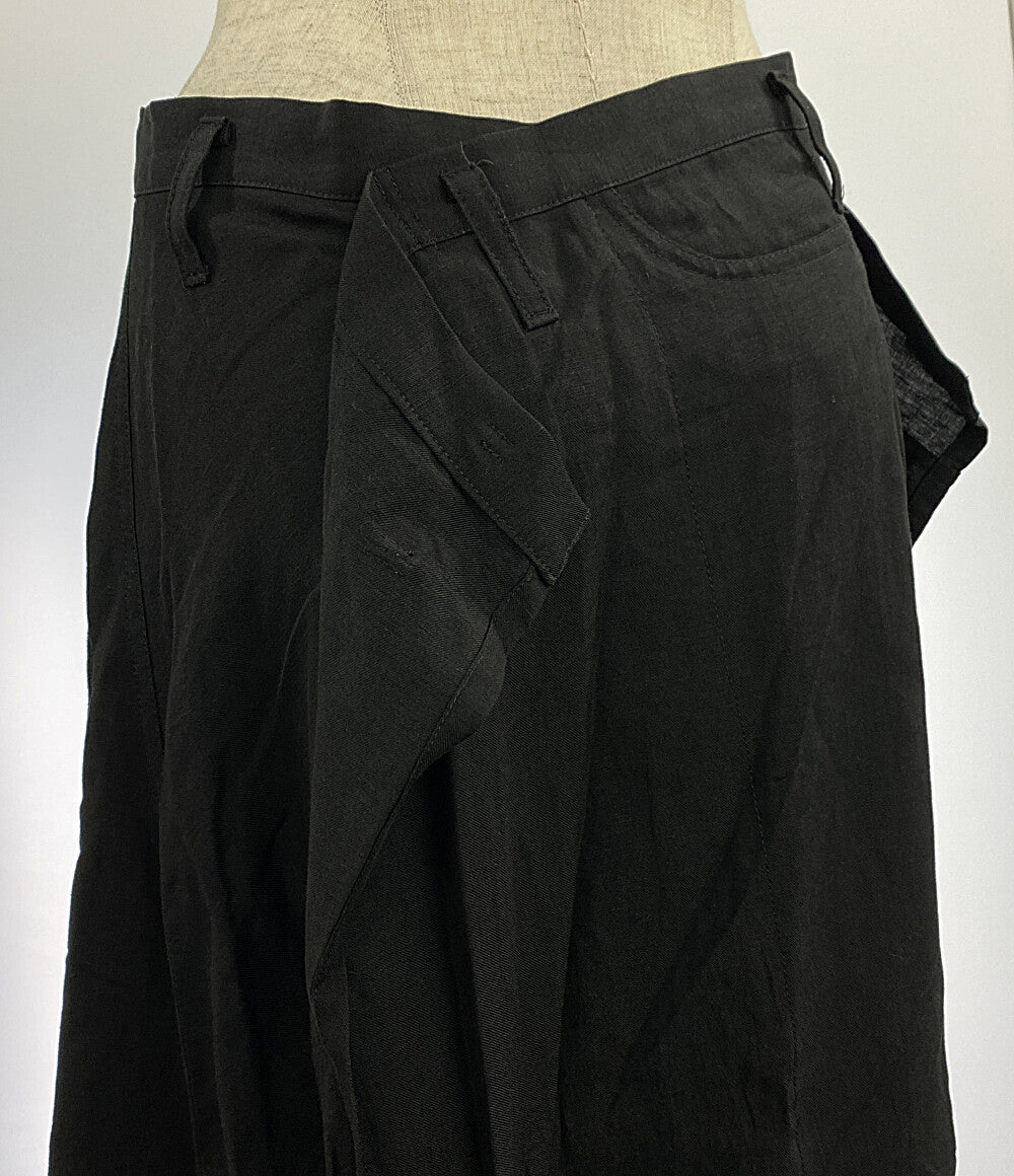 YOHJI YAMAMOTO リネン混 スカート FQ-S10-201 レディース SIZE 2 ヨウジヤマモト