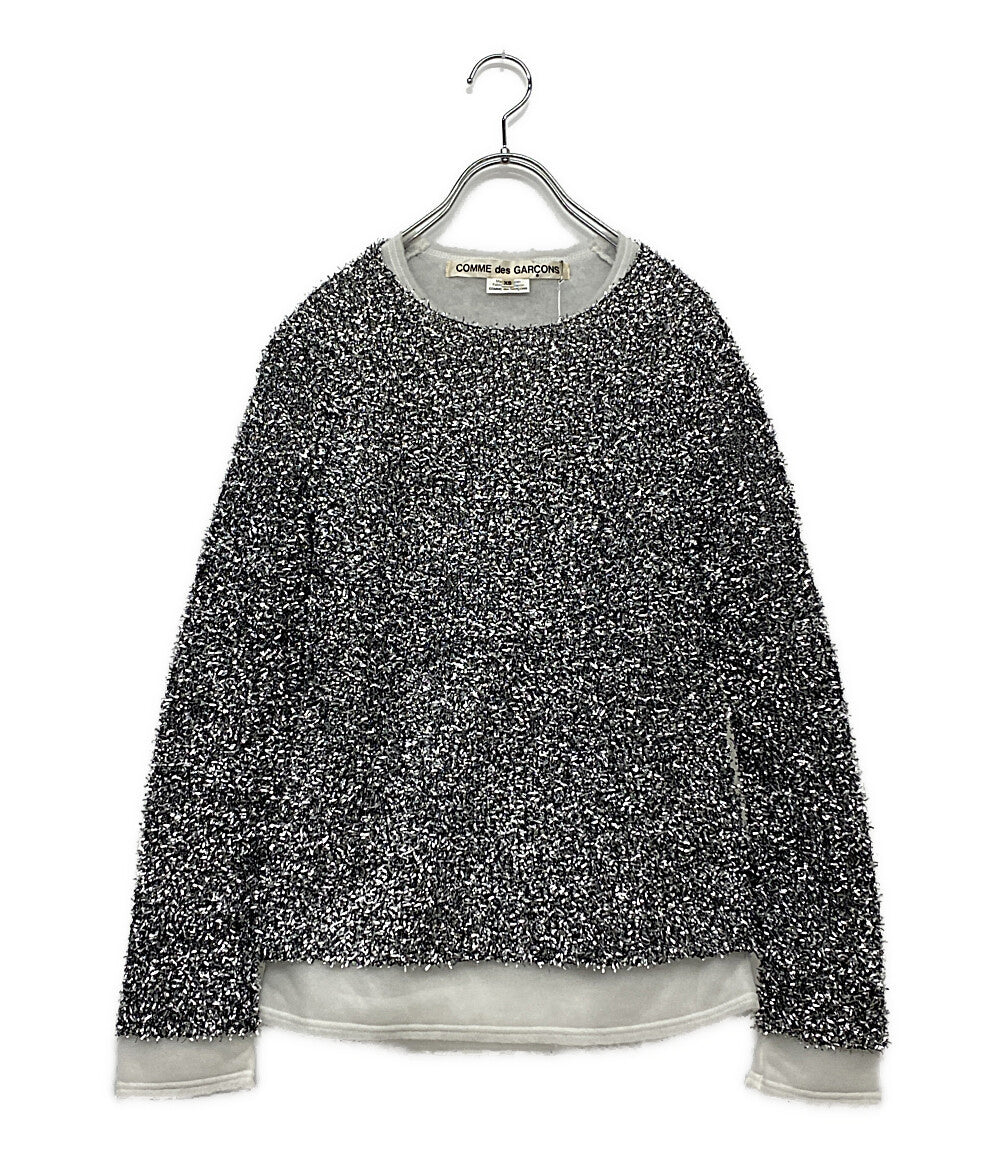 COMME DES GARCON カットソー シルバー レディース SIZE XS コムデギャルソン