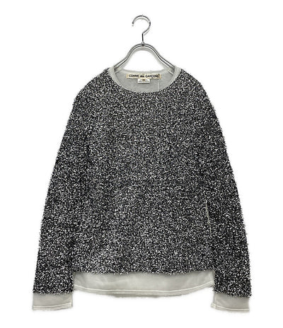 COMME DES GARCON カットソー シルバー レディース SIZE XS コムデギャルソン