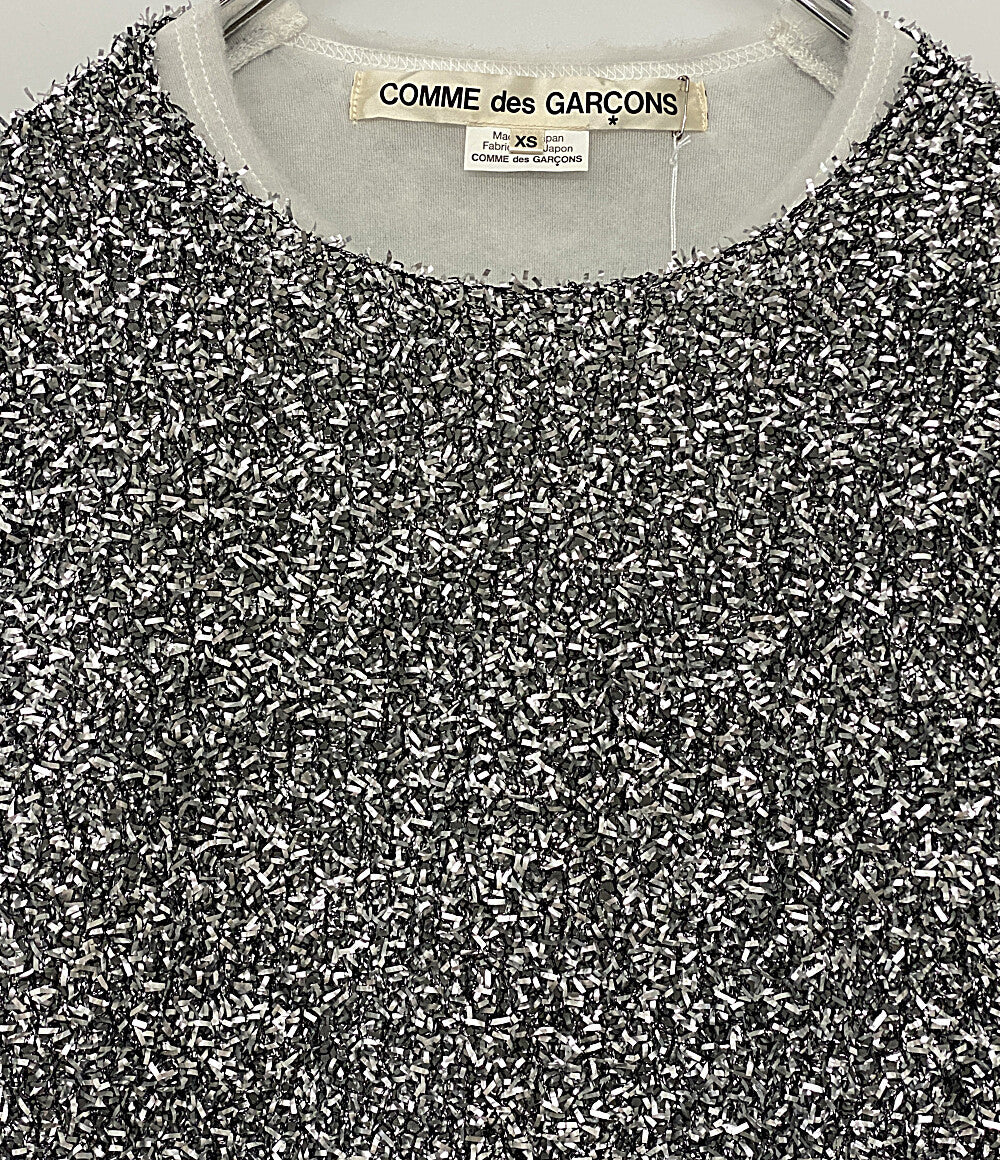 COMME DES GARCON カットソー シルバー レディース SIZE XS コムデギャルソン