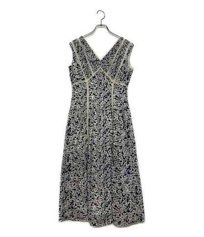 ハーリップトゥ ワンピース Lace Trimmed Floral Dress ノースリーブ 2024ss レディース SIZE S Her lip to