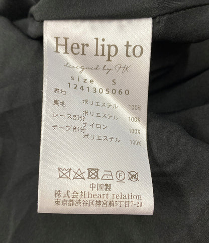 Her lip to ハーリップトゥ ワンピース Herlipto Lace Jacquard レディース SIZE S
