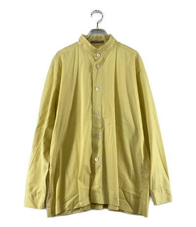 ISSEY MIYAKE 長袖シャツ 22SS IM21FJ555 FINE SHIRT スタンドカラー イエロー メンズ SIZE 2 イッセイミヤケ