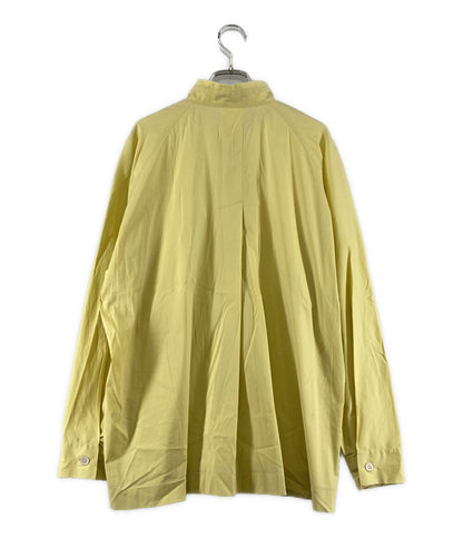 ISSEY MIYAKE 長袖シャツ 22SS IM21FJ555 FINE SHIRT スタンドカラー イエロー メンズ SIZE 2 イッセイミヤケ