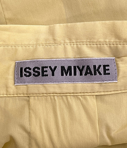 ISSEY MIYAKE 長袖シャツ 22SS IM21FJ555 FINE SHIRT スタンドカラー イエロー メンズ SIZE 2 イッセイミヤケ