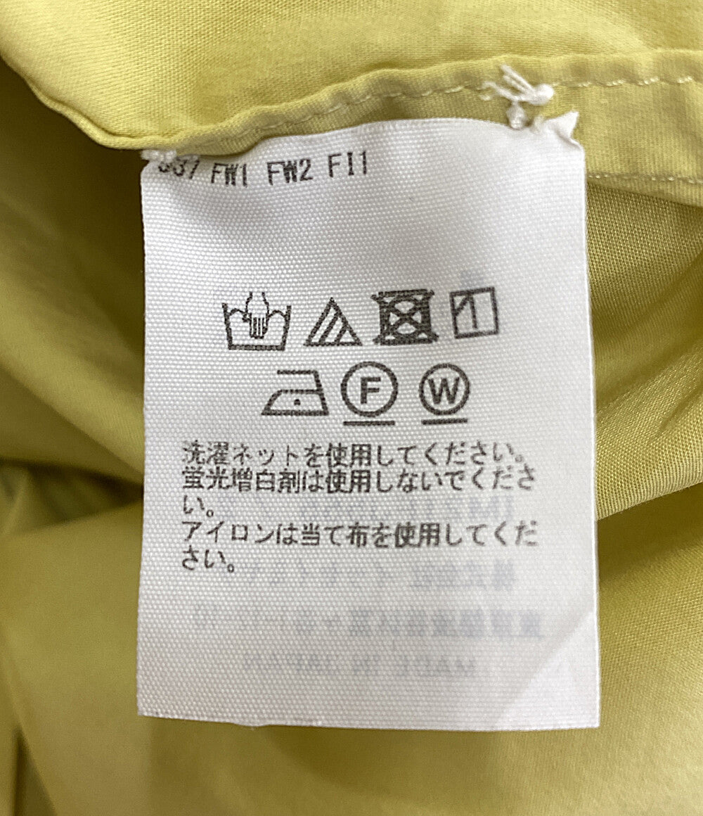 ISSEY MIYAKE 長袖シャツ 22SS IM21FJ555 FINE SHIRT スタンドカラー イエロー メンズ SIZE 2 イッセイミヤケ