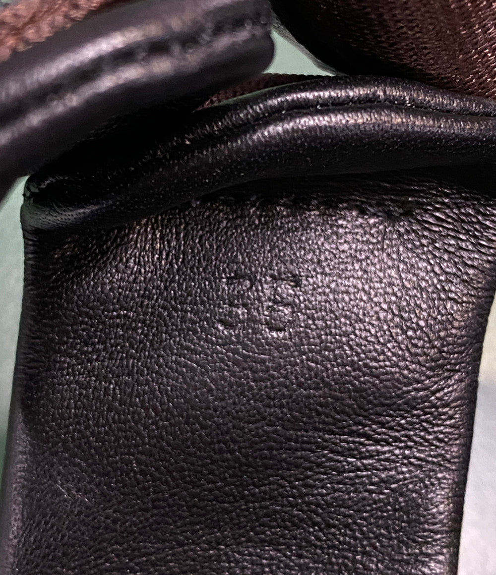 JIL SANDER サンダル プラットフォームサンダル ブラック ブラウンストラップ レディース SIZE 35 ジルサンダー