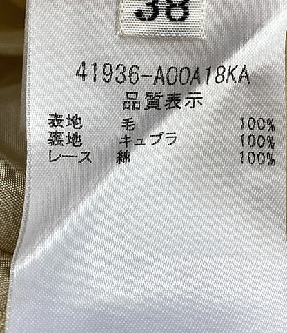 フォクシー ノースリーブワンピース 41936-A00A18KA ベルト付き レディース SIZE 38 foxey