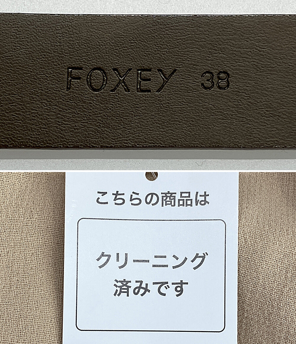 フォクシー ノースリーブワンピース 41936-A00A18KA ベルト付き レディース SIZE 38 foxey