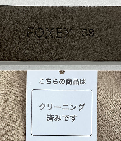 フォクシー ノースリーブワンピース 41936-A00A18KA ベルト付き レディース SIZE 38 foxey